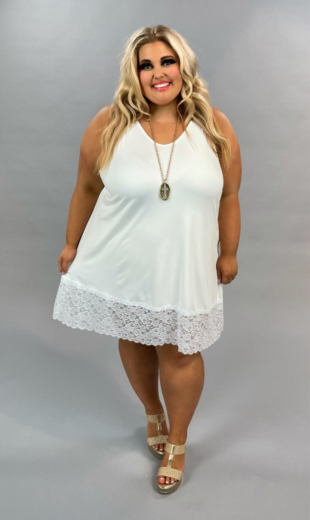 SLIPS  {Your Essential} Ivory Cami Top Extender CURVY BRAND EXTENDED PLUS 3X 4X 5X 6X***FLASH SALE***