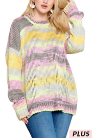 CP-X {Thanks To U} Knit Sweater ***FLASH SALE***with Yellow/Pink Colors