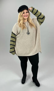 34 OR 36 PLS-A {Moments Like These} ***FLASH SALE***Beige Sweater PLUS SIZE 1X/2X  2X/3X
