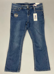 BT-H {GEMMA RAE} Bling Detail Boot Cut Jeans