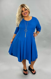 86 SQ-A {Vision of Elegance} ROYAL BLUE Dress CURVY BRAND!! EXTENDED PLUS SIZE 3X 4X 5X 6X