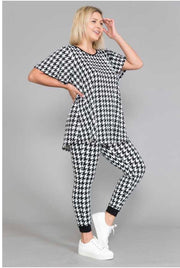 18 Set-A {In The Groove} ***SALE***Houndstooth Lounge Wear EXTENDED PLUS SIZE 4X 5X 6X