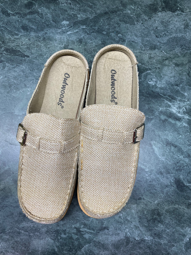 SHOES {Outwoods} Taupe Slides