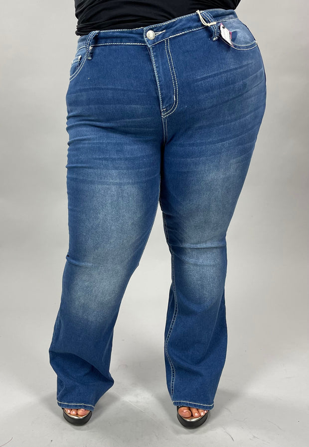 BT-C {Love Indigo}  Pocket Detail Jeans