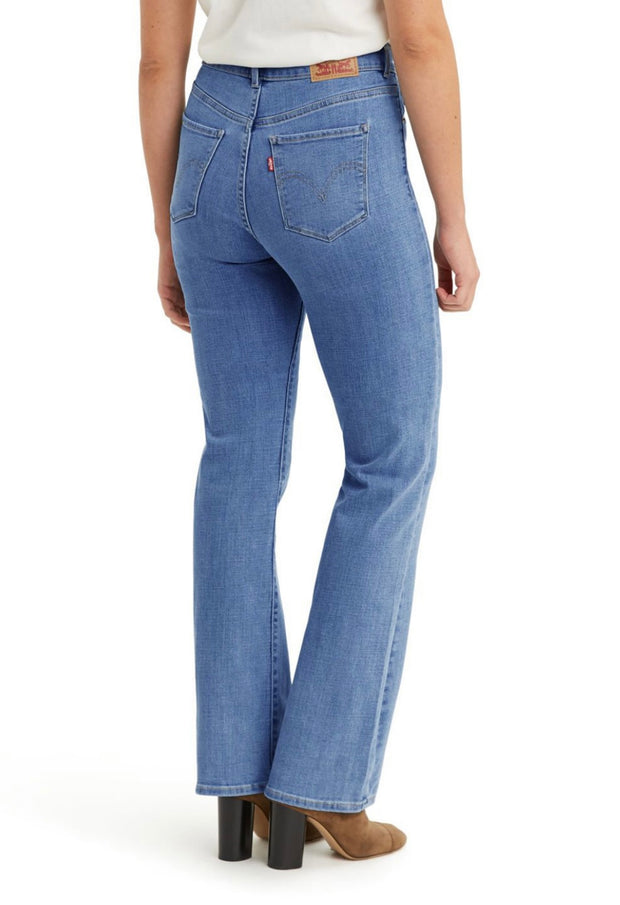 M-109 {LEVI'S} Classic Bootcut Stretchy Blue Denim Jeans