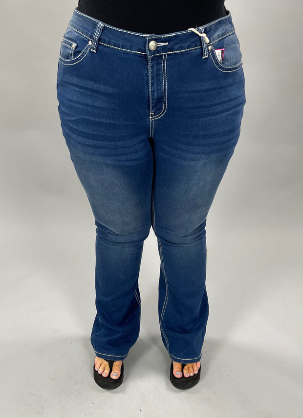 BT-D {Love So Sweetly} Stretchy Denim Jeans Wing Pockets