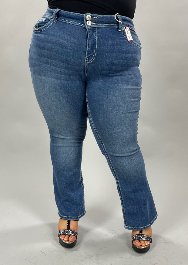 BT-P {Gemma Rae) Medium 2 Button Slim Boot Jeans